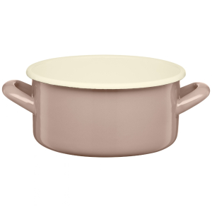 Rondel emaliowany gładki GORDON 22cm jasny róż